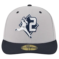 Casquette ajustée New Era Derek Jeter grise 59FIFTY des Yankees de York pour homme