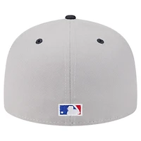 Men's New Era Derek Jeter Gray York Yankees 59FIFTY Fitted Hat