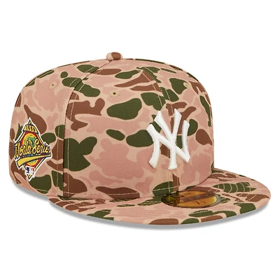 Casquette ajustée New Era Duck Camo York Yankees 1996 World Series Flame Undervisor pour homme