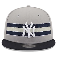 Men's New Era Gray/Navy New York Yankees Band 9FIFTY Snapback Hat