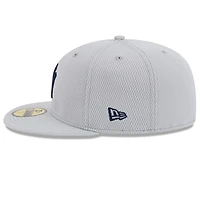 Men's New Era Gray York Yankees 2025 MLB Clubhouse 59FIFTY Fitted Hat
