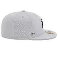 Men's New Era Gray York Yankees 2025 MLB Clubhouse 59FIFTY Fitted Hat