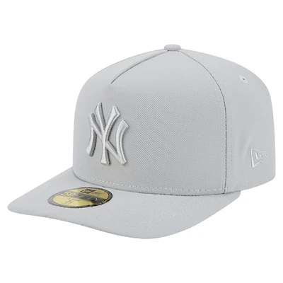 Casquette ajustée New Era 59FIFTY pour homme avec coloris York Yankees gris