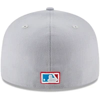 Men's New Era Gray York Yankees Cooperstown Collection Wool 59FIFTY Fitted Hat