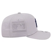 Casquette ajustable New Era grise New York Yankees 9SEVENTY perforée au laser pour homme