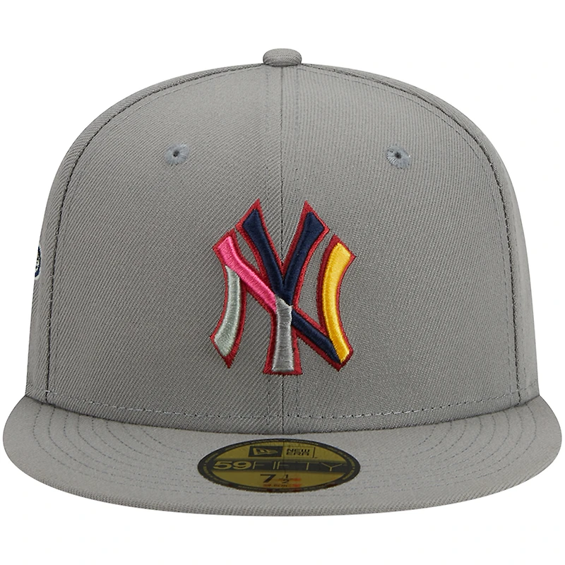 Casquette ajustée 59FIFTY gris des New York Yankees pour homme Era