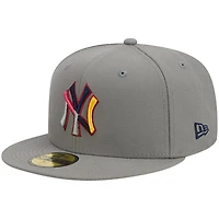 Casquette ajustée 59FIFTY gris des New York Yankees pour homme Era