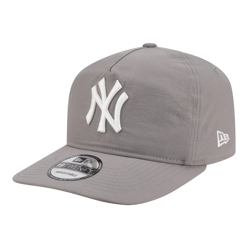 Men's New Era Gray New York Yankees Nylon 19TWENTY Adjustable Hat