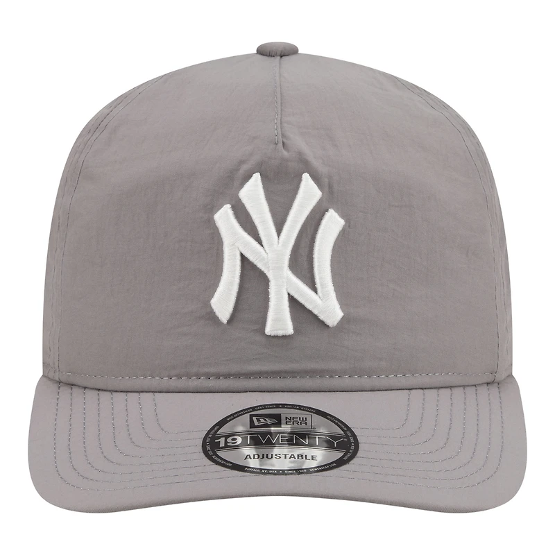 Men's New Era Gray New York Yankees Nylon 19TWENTY Adjustable Hat