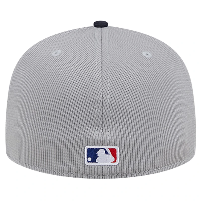 Men's New Era Gray York Yankees Pivot Mesh 59FIFTY Fitted Hat