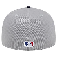 Men's New Era Gray York Yankees Pivot Mesh 59FIFTY Fitted Hat