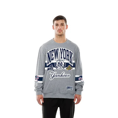 Sweat-shirt New Era gris York Yankees Sport Classics pour homme