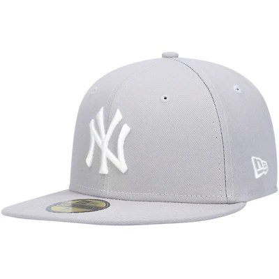 Casquette ajustée 59FIFTY grise New York Yankees pour homme Era