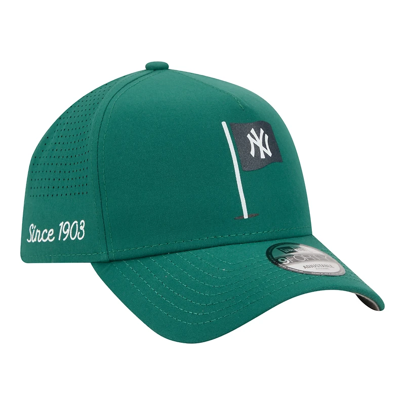 Casquette ajustable New Era verte New York Yankees Pin Seeker 9FORTY pour homme