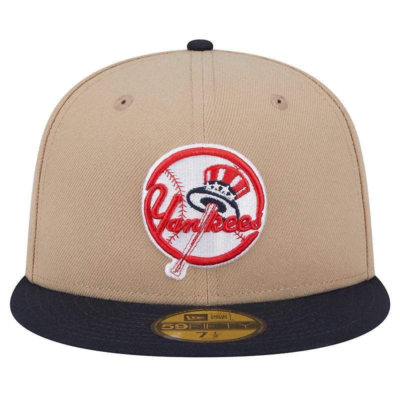 Men's New Era Khaki York Yankees 59FIFTY Fitted Hat