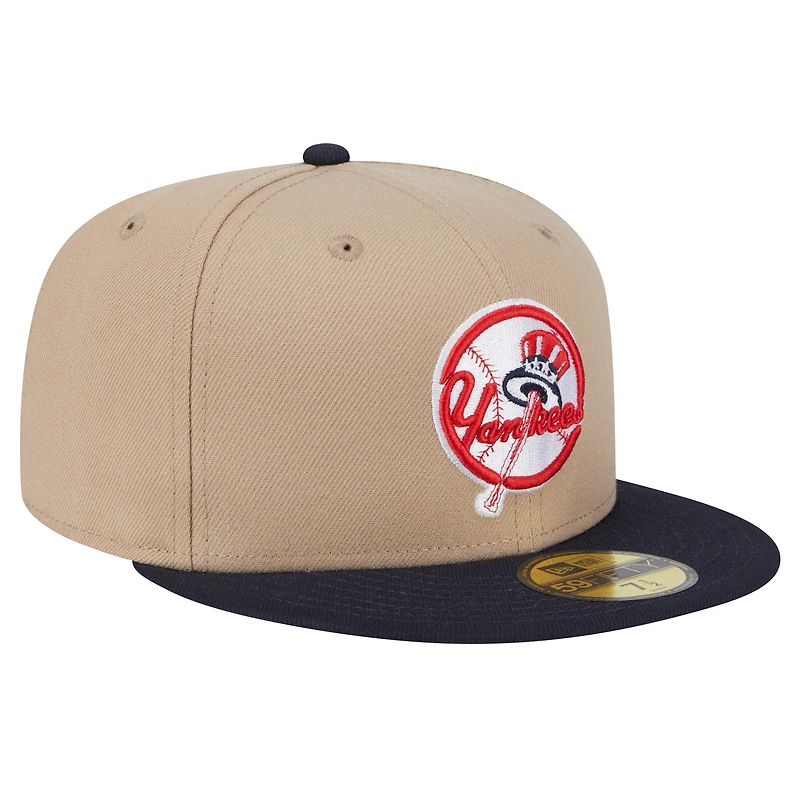 Men's New Era Khaki York Yankees 59FIFTY Fitted Hat