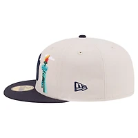 Casquette ajustée New Era 59FIFTY kaki York Yankees City Icon pour homme
