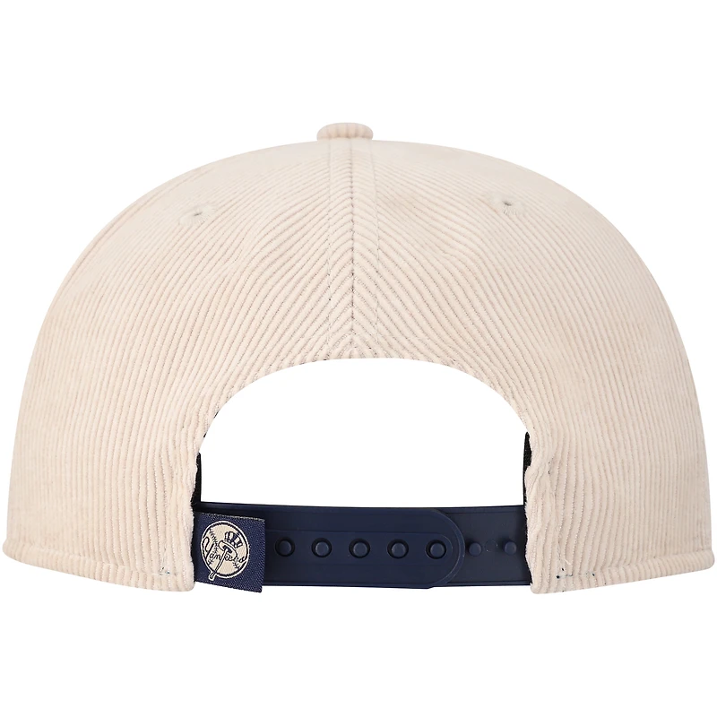 Men's New Era Khaki New York Yankees Summer Essential Golfer Snapback Hat