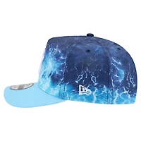 Men's New Era  Light Blue New York Yankees Deep Water Pre-Curved 9FIFTY A-Frame Snapback Hat