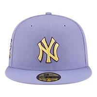 Men's New Era Light Purple York Yankees Lavender Bloom 59FIFTY Fitted Hat