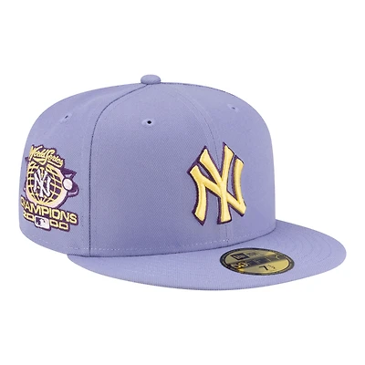 Men's New Era Light Purple York Yankees Lavender Bloom 59FIFTY Fitted Hat
