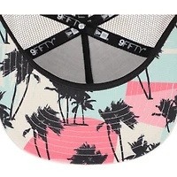 Casquette New Era Natural New York Yankees Retro Beachin' Patch A-Frame Trucker 9FIFTY Snapback pour homme