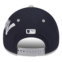 Men's New Era Navy/Gray New York Yankees 2025 MLB Diamond Hero Edition A-Frame 9FORTY Adjustable Hat