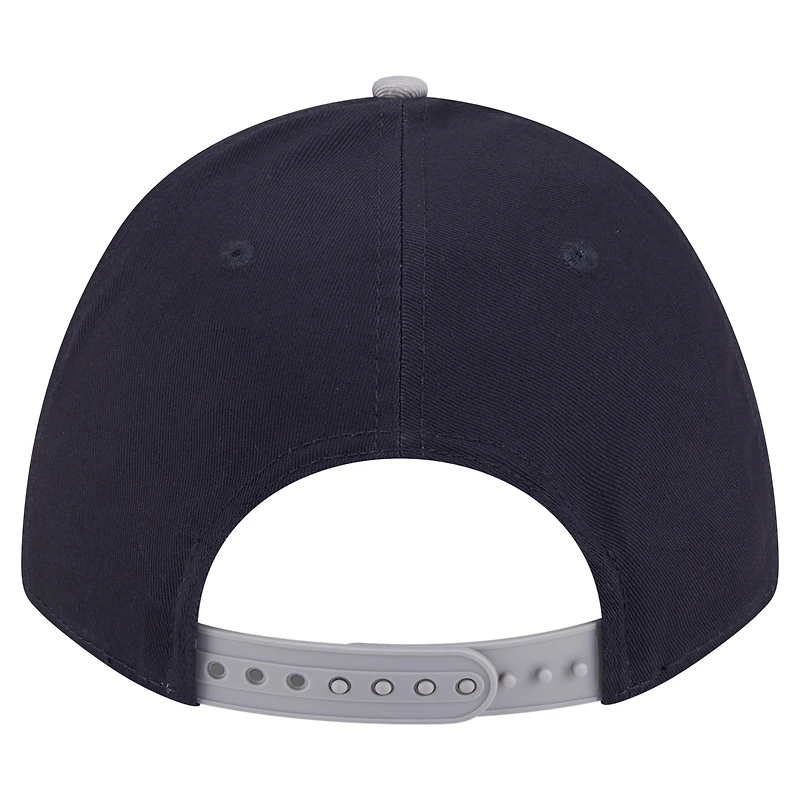Casquette ajustable New Era New York Yankees Arch 9FORTY A-Frame M-Crown bleu marine/gris pour homme