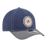 Men's New Era  Navy/Gray New York Yankees Felt M-Crown 9FORTY Adjustable Hat