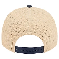 Men's New Era  Navy/Natural New York Yankees Grained 9FIFTY A-Frame Trucker Adjustable Hat