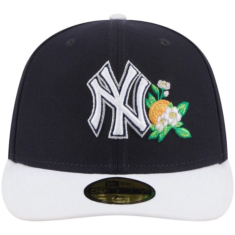 Casquette ajustée New Era 59FIFTY pour homme, bleu marine et blanche, York Yankees, entraînement de printemps 2026