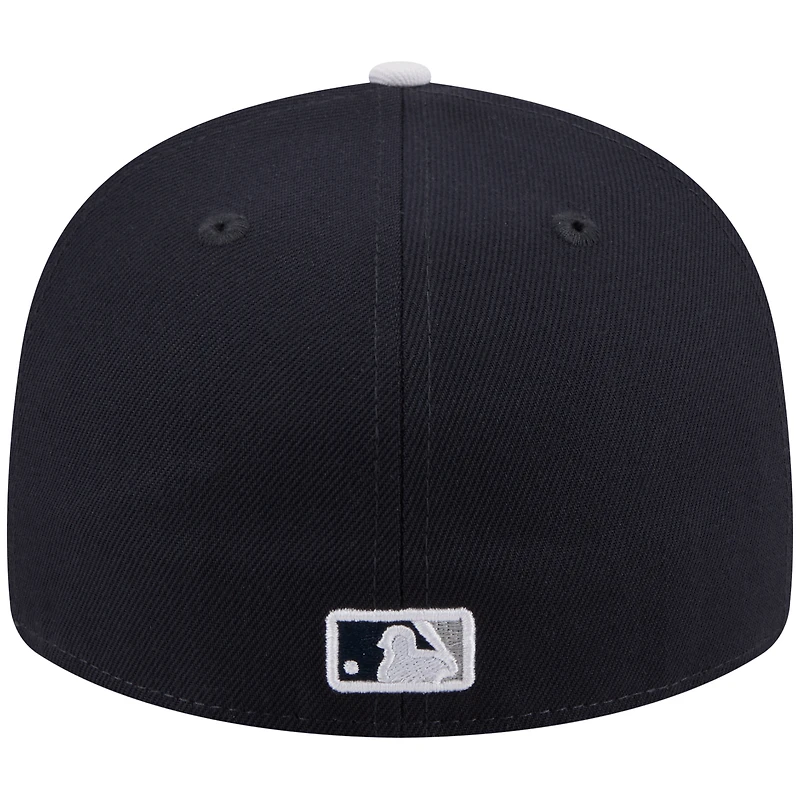 Casquette ajustée New Era 59FIFTY pour homme, bleu marine et blanche, York Yankees, entraînement de printemps 2026
