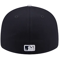 Casquette ajustée New Era 59FIFTY pour homme, bleu marine et blanche, York Yankees, entraînement de printemps 2026