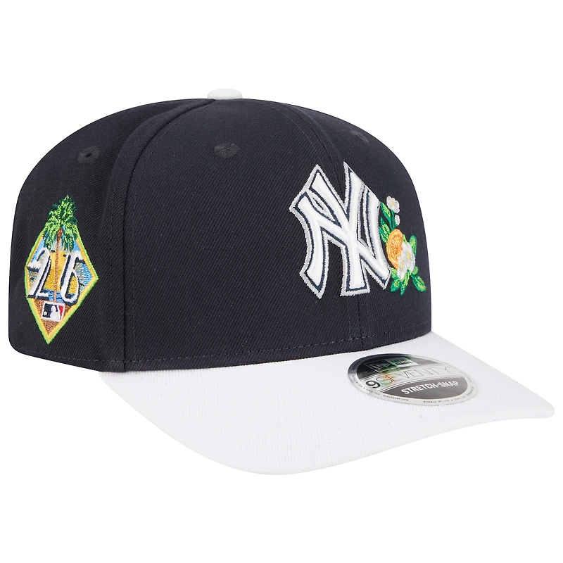 Men's New Era Navy/White New York Yankees 2026 Spring Training 9SEVENTY Adjustable Hat