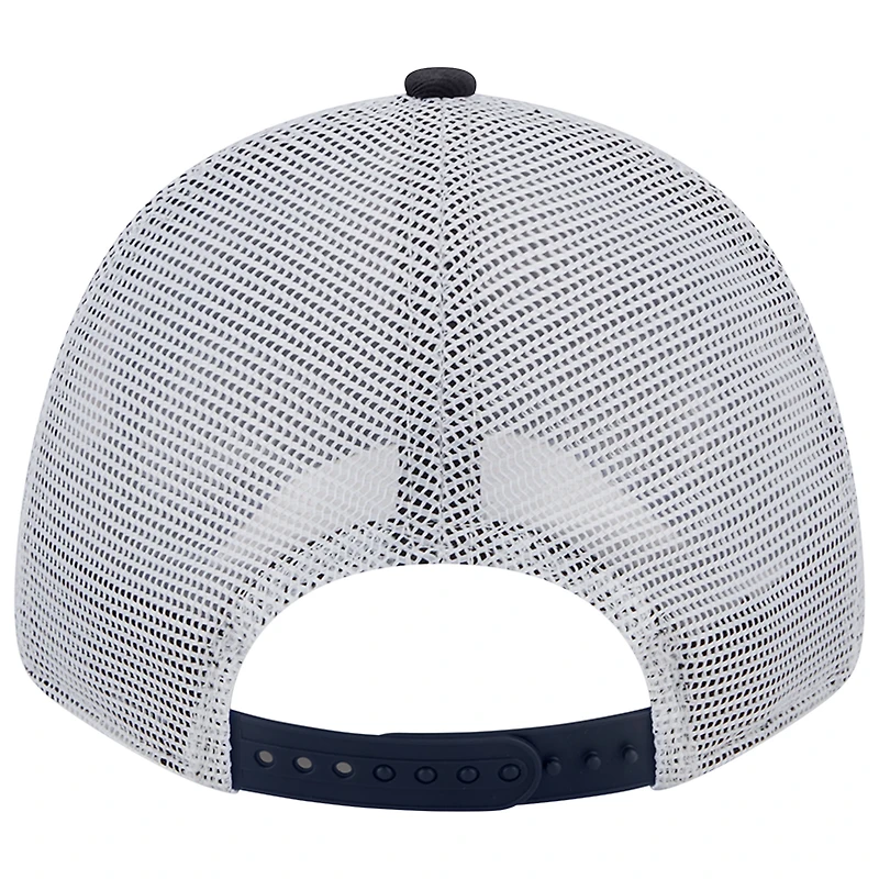 Casquette Snapback 9FORTY Trucker Snapback avec logo New York Yankees New Era pour homme bleu marine/blanc