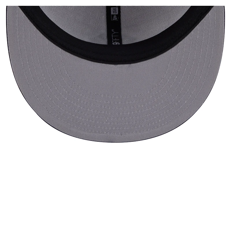 Casquette ajustée New Era 59FIFTY bleu marine/blanc des Yankees de York pour homme