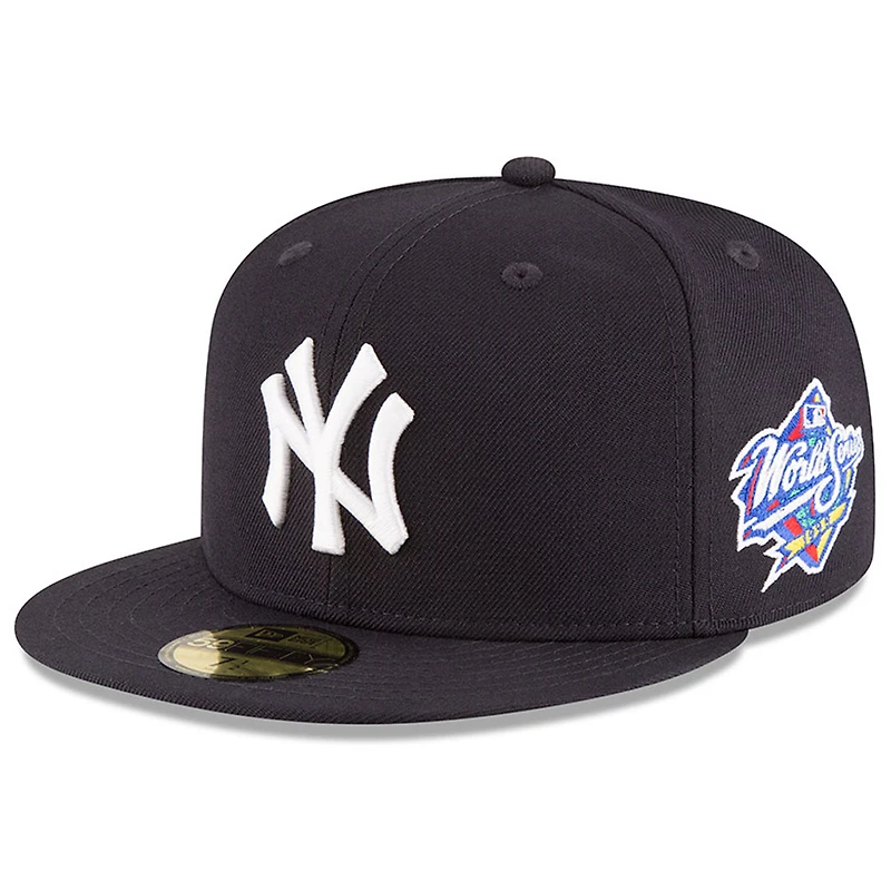 Men's New Era Navy York Yankees 1998 World Series Wool 59FIFTY Fitted Hat