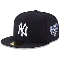 Men's New Era Navy York Yankees 2000 World Series Wool 59FIFTY Team Fitted Hat