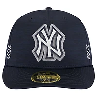 Men's New Era  Navy York Yankees 2024 MLB Clubhouse Low Profile 59FIFTY Fitted Hat