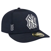 Men's New Era  Navy York Yankees 2024 MLB Clubhouse Low Profile 59FIFTY Fitted Hat