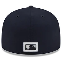 Casquette ajustée New Era bleu marine York Yankees 2026 Clubhouse Alternate Quill Tech 59FIFTY pour homme