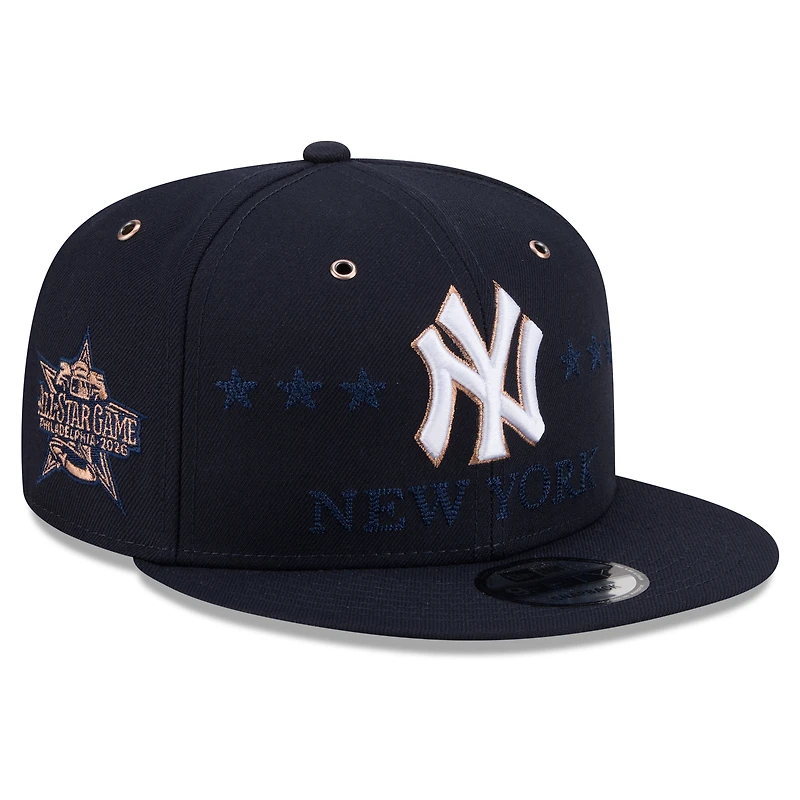 Men's New Era Navy New York Yankees 2026 MLB All-Star Game 9FIFTY Snapback Hat