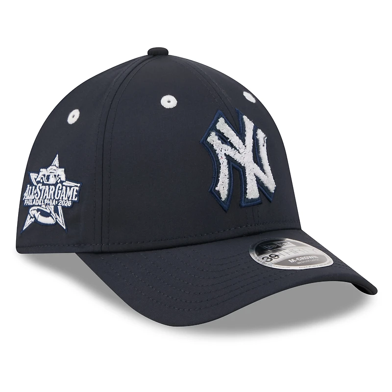 Men's New Era Navy York Yankees 2026 MLB All-Star Game Workout 39THIRTY M-Crown Flex Hat
