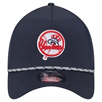 Casquette New Era 39THIRTY A-Frame Flex perforée bleu marine des Yankees de York pour homme