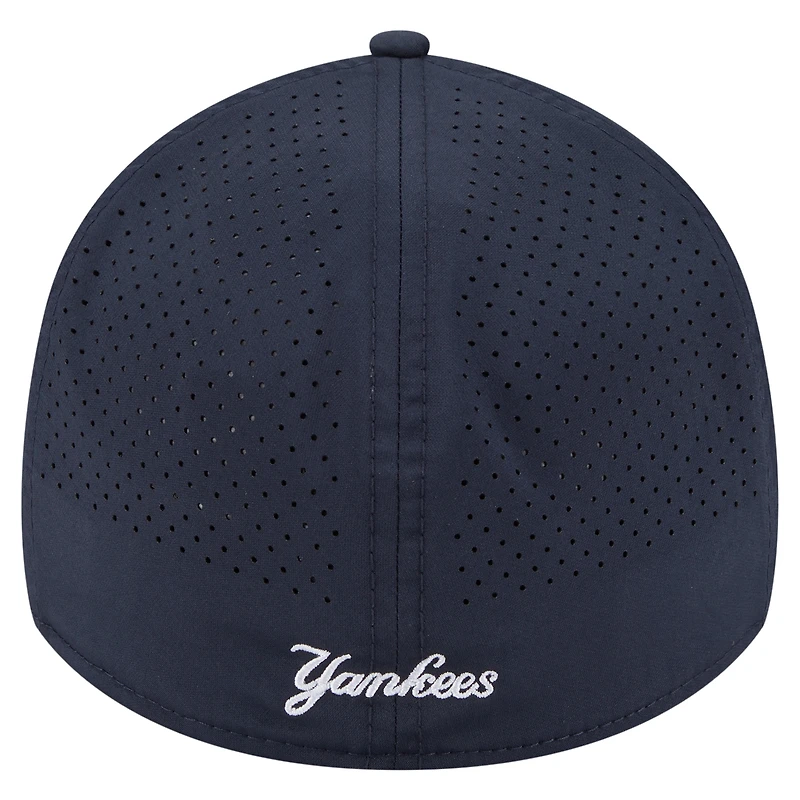 Men's New Era Navy York Yankees 39THIRTY A-Frame Perforated Flex Hat