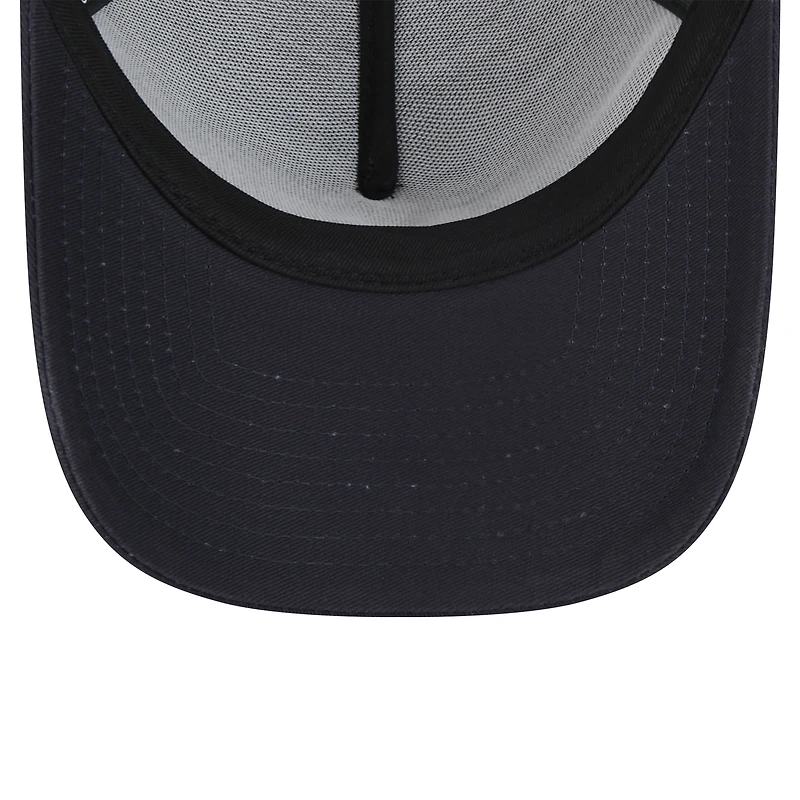 Men's New Era Navy New York Yankees 9FORTY A-Frame Trucker Adjustable Hat