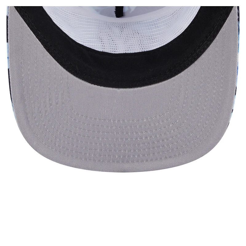 Men's New Era Navy New York Yankees Adventure Pattern Golfer Trucker Snapback Hat