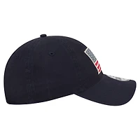 Men's New Era Navy New York Yankees Americana Flag 9TWENTY Adjustable Hat