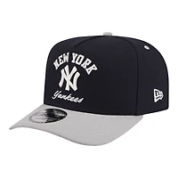 Men's New Era  Navy New York Yankees Arched A-Frame 9FIFTY Adjustable Hat