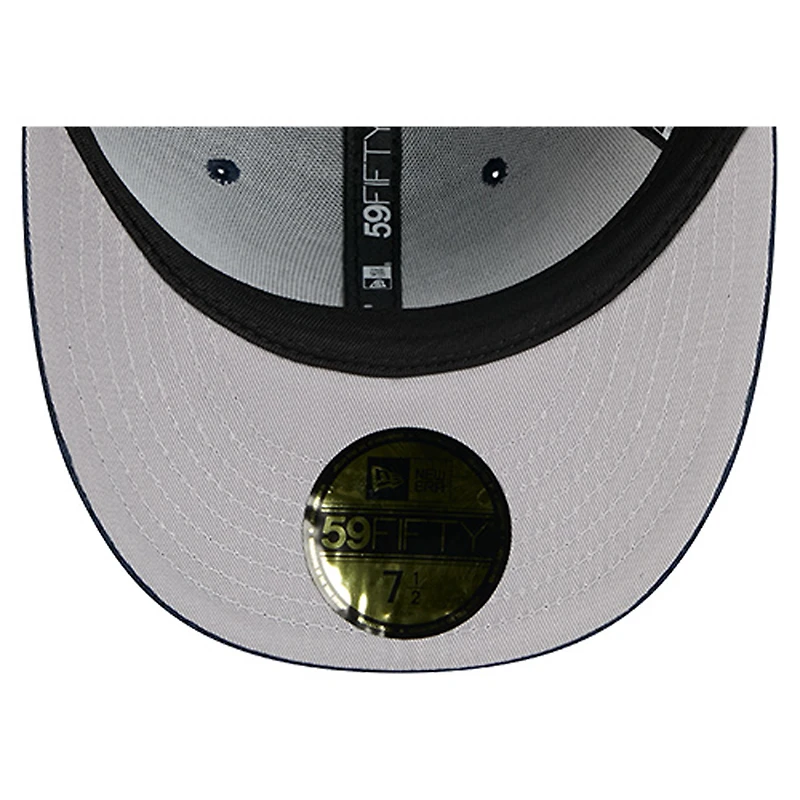 Casquette ajustée New Era bleu marine York Yankees Chenille Pop 59FIFTY pour homme